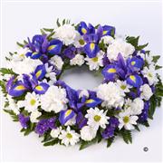Extra Large Classic Selection Wreath Blue and White 