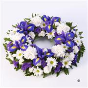Large Classic Selection Wreath Blue and White 