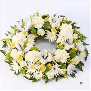 Large Classic Selection Wreath Yellow and Cream