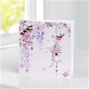 Pretty Floral - Blank Greetings Card 