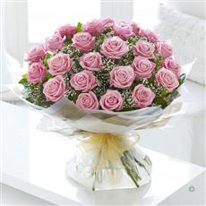 Extra Large Heavenly Pink Rose Hand-tied