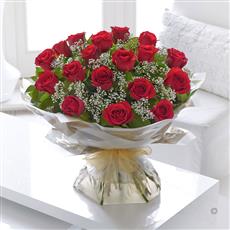 Large Heavenly Red Rose Hand-tied
