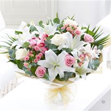 Large Orchid, Lily and Rose Hand-tied