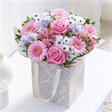 Large Pink Gift Bag with Chocolates