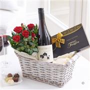 Luxury Red Wine Gift Basket