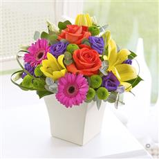 Vibrant Exquisite Arrangement with Chocolates