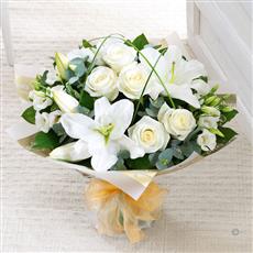 Wonderfully White Hand-tied with Champagne