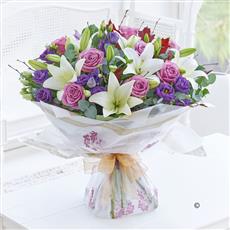 Large Dreamy Damson Hand-tied 