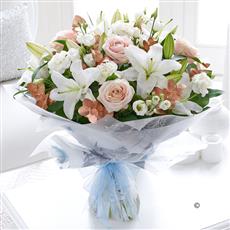 Extra Large Winter Chic Hand-tied with Champagne