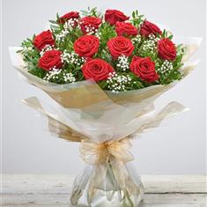 12 Red Roses Bouquet