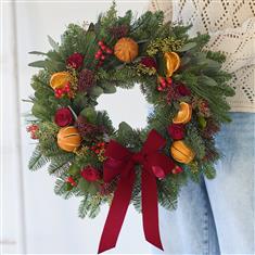 Traditional christmas wreath